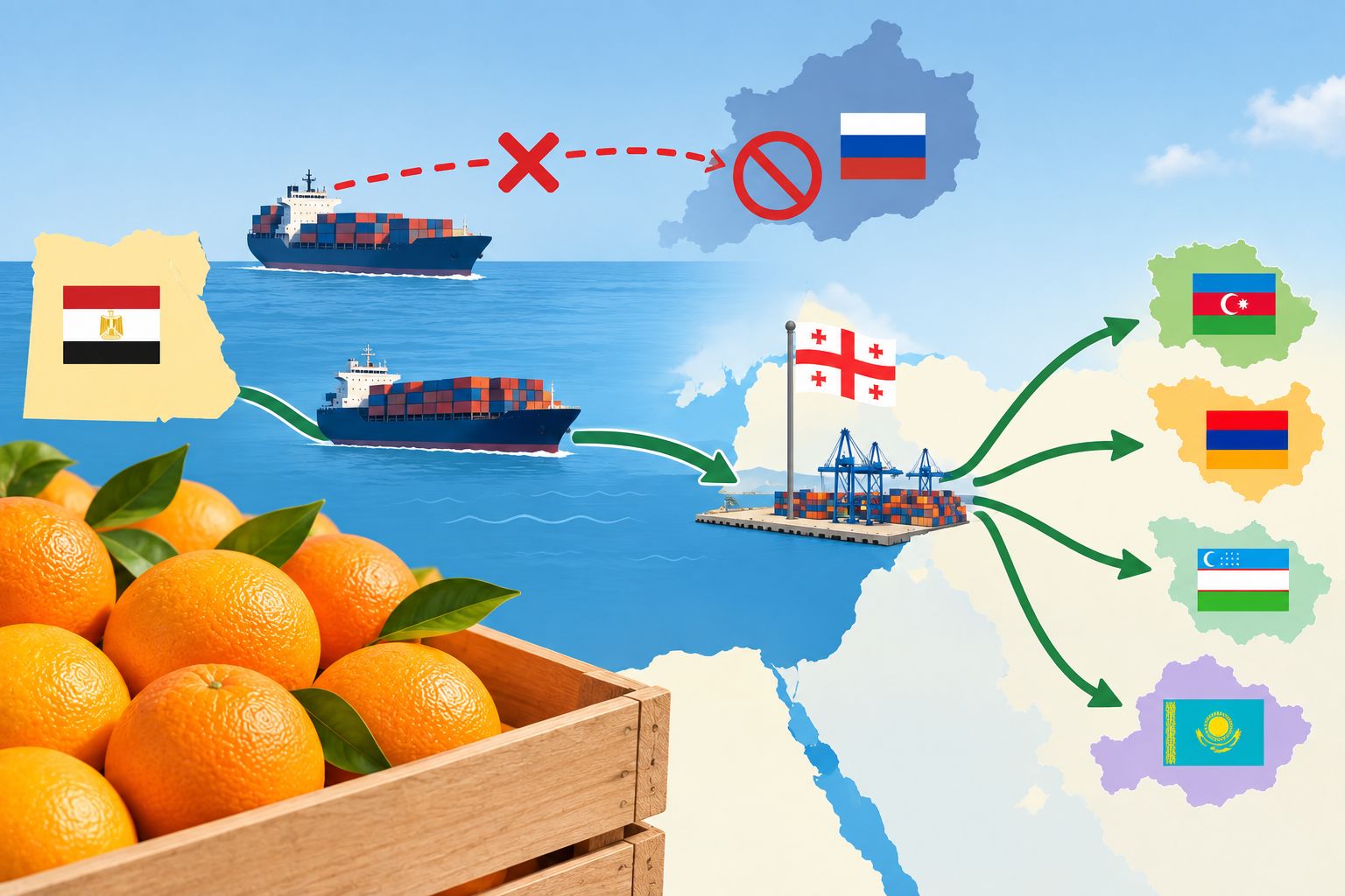 Can Georgia Support the Protection of Egypt’s Citrus Export Season? • EastFruit Can Georgia Support the Protection of Egypt’s Citrus Export Season? • EastFruit